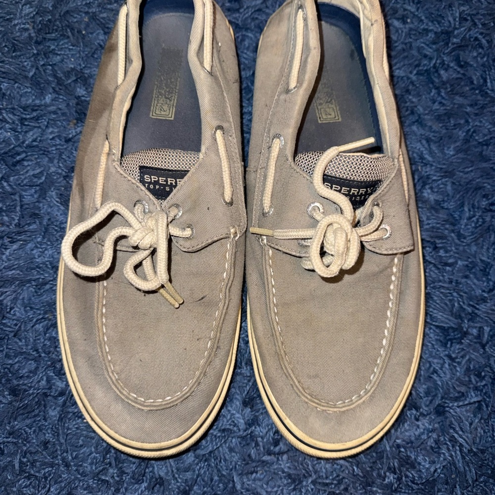 Sperry Men's Canvas Gray Boat Shoes